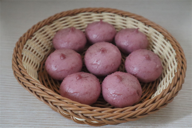 紫薯豆沙包
